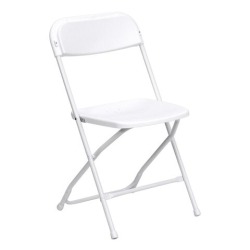 White Folding Chairs (Bundle of 10)
